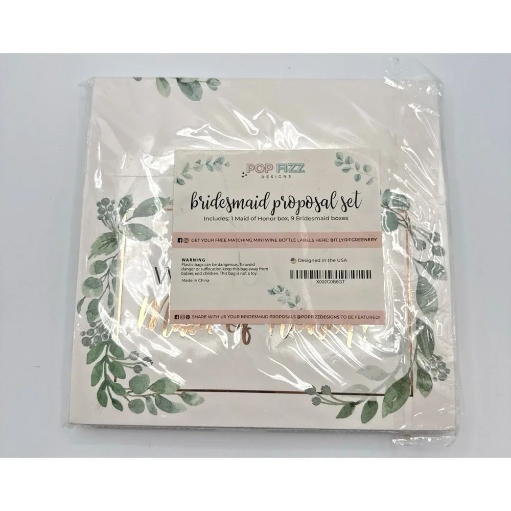 Bridesmaid Proposal Box Will You‎ Be My Maid of Honor and Bridesmaid 10 Boxes